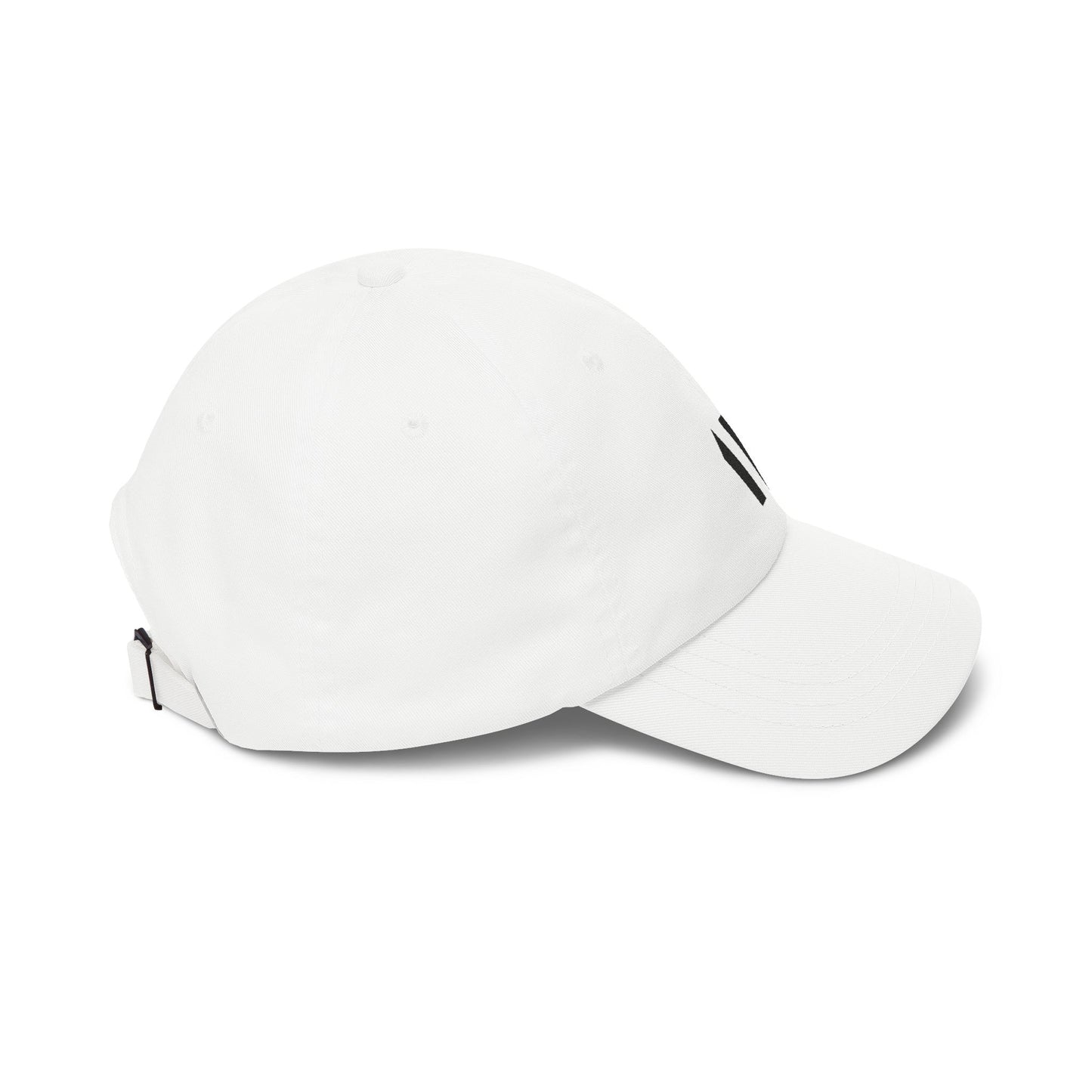 EMBROIDERED LOGO DAD HAT WHITE