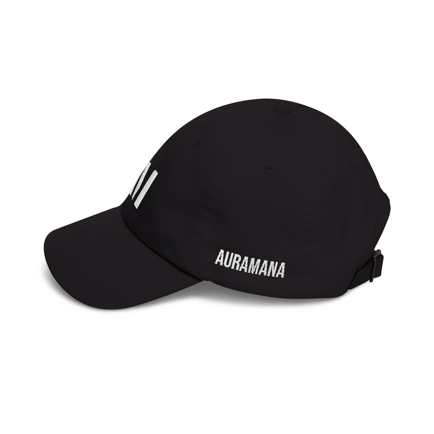 EMBROIDERED LOGO DAD HAT BLACK